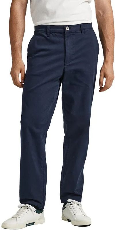 Pepe Jeans - Chino Broek - Keperstof - Groen - Duurzaam Katoen