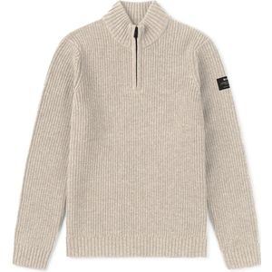 ECOALFvoor mannen. MCMGAKNDRAGO0632W24-298 Drago beige trui (S), Casual, Duurzaam, Gerecyclede Wol