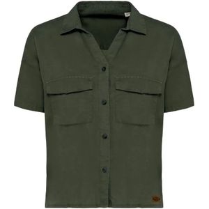 Pasion Morena Lyocell Overhemd Met Korte Mouwen