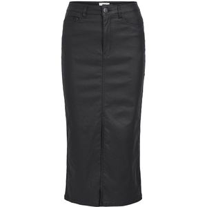 Object Naya Coated Long Skirt Zwart L Vrouw