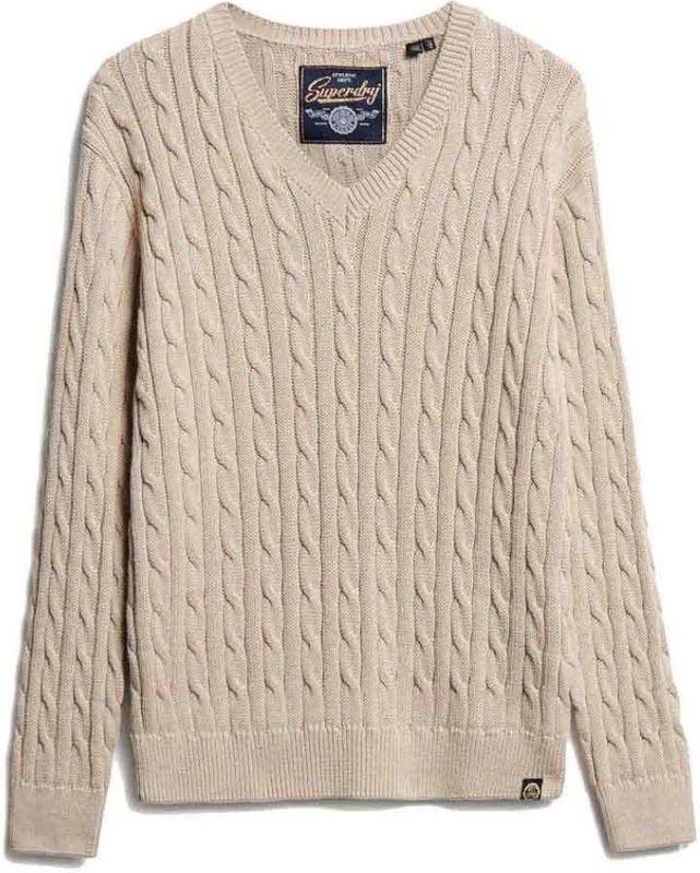 Superdry - Cable Trui - V-hals - Oversized
