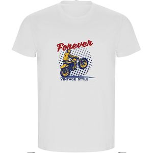 Kruskis Forever Vintage Eco Short Sleeve T-shirt Wit 3XL Man