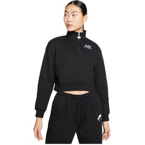 Nike Sportswear Air Fleece Long Sleeve High Neck T-shirt Zwart S Vrouw