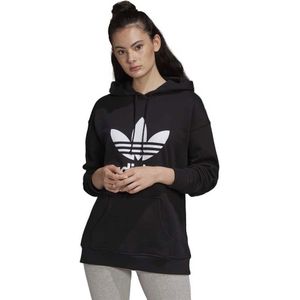 Adidas Originals Trefoil Hoodie Zwart 38 Vrouw