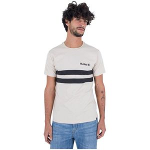 Hurley Oceancare Block Party Short Sleeve T-shirt Beige XL Man