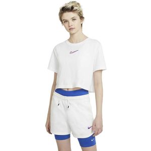 Nike Sportswear Crop Print Short Sleeve T-shirt Wit L Vrouw