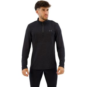 Under Armour - Seamless Stride - Training Top - Zwart - 1/4 Rits