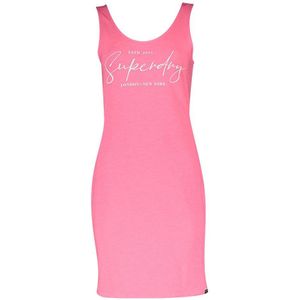 Superdry Mini Graphic Bodycon Short Dress Roze M Vrouw