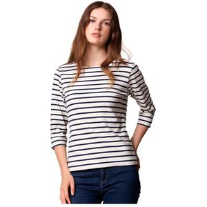 Sea Ranch Cannes 3/4 Sleeve T-shirt Beige,Blauw L Vrouw