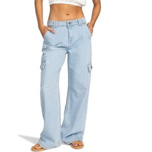 Roxy Modern Vibe Mid Denim Shorts Blauw 29 Vrouw
