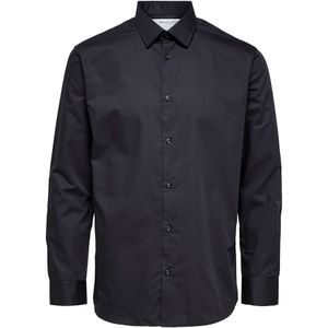 Selected Regethan Classic Long Sleeve Shirt Zwart XL Man