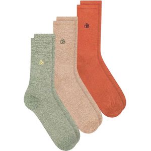 Scotch & Soda - 3Pk - Herensokken - Groen - Geborduurd Logo