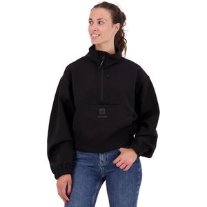 Superdry Code Tech Batwing Half Zip Sweatshirt Zwart L Vrouw