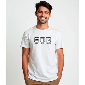 Kruskis Sleep Eat And Climb T-shirt Met Korte Mouwen