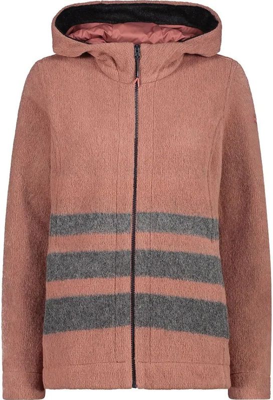 CMP - Gebreide Hoodie - Dames - Met Rits - Wooltech