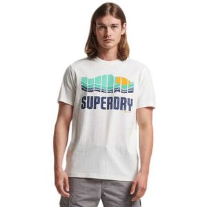 Superdry Vintage Great Outdoors Short Sleeve T-shirt Wit XL Man