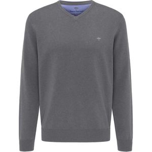 Fynch Hatton Sfpk211 V Neck Sweater Grijs XL Man