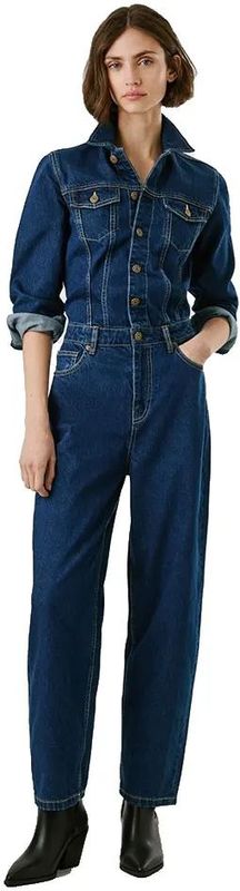 Pepe Jeans - PL2300002 - Jumpsuit - Blauw - Casual - Katoen - Denim - Lange Mouwen