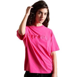 Superdry Core Logo Source Short Sleeve T-shirt Roze XS Vrouw