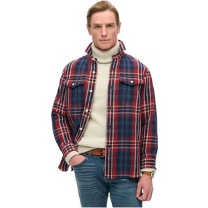 Superdry Merchant Heavy Checked Overhemd Met Lange Mouwen