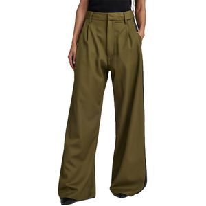 G-star Loose Pleated Holiday Pants Groen 24 Vrouw