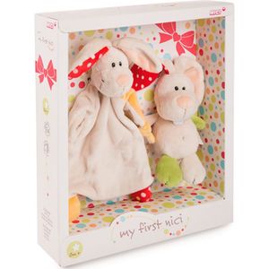 Nici Soft 18 Cm + Comforter Rabbit Tilli Witho Message Teddy Veelkleurig