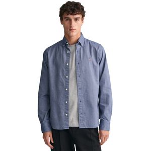Gant Slim Oxford Long Sleeve Shirt Blauw 2XL Man