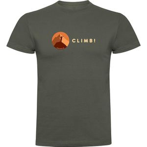 Kruskis Climb! Short Sleeve T-shirt Groen XL Man