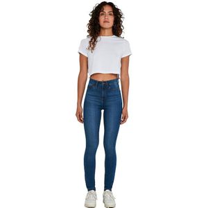 Noisy May Callie High Waist Skinny Vi021mb Jeans Blauw 33 / 32 Vrouw