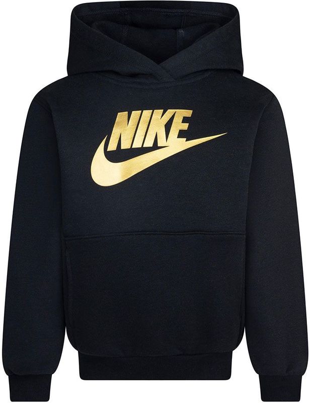 Nike - Sportswear Club - Hoodie - Zwart - Fleece - 60% Katoen, 40% Polyester