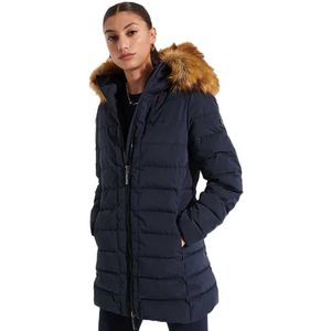 Superdry New Arctic Tall Puffer Jacket Blauw S Vrouw
