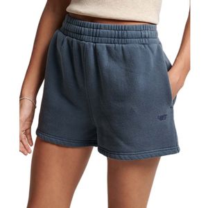 Superdry Vintage Wash Sweat Shorts Blauw L Vrouw