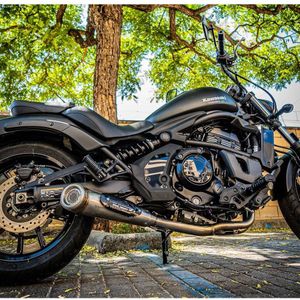 GPR - Powercone Evo - Uitlaatsysteem - Gehomologeerd - Compleet voor Kawasaki Vulcan 650 S 2021-2024