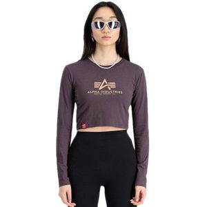 Alpha Industries Basic Crop T-shirt Met Lange Mouwen