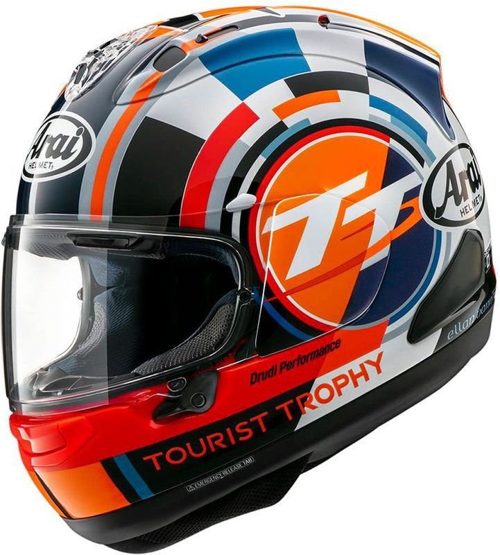Arai - RX-7V Evo Isle Of Man 2025 - Integraalhelm - Zwart - Kunststof