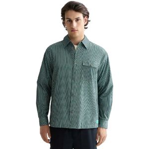 Scotch & Soda Micro-check Structured Overhemd Met Lange Mouwen