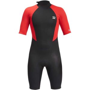 Billabong Intruder 2/2 Mm Korte Mouw Neopreen Pak Met Rits Op De Rug