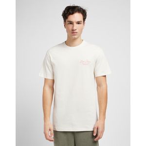 Lee Camp Short Sleeve T-shirt Beige XL Man