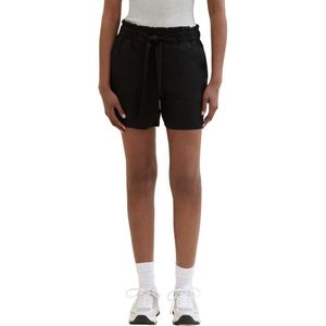 Tom Tailor Coloured Paper Bag Shorts Zwart XS Vrouw