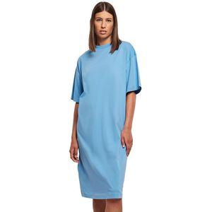 Urban Classics Organic Oversized Short Sleeve Short Dress Blauw 4XL Vrouw