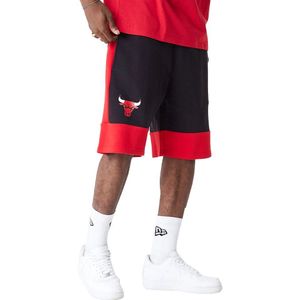 New Era Nba Colour Block Chicago Bulls Sweat Shorts Zwart XL Man