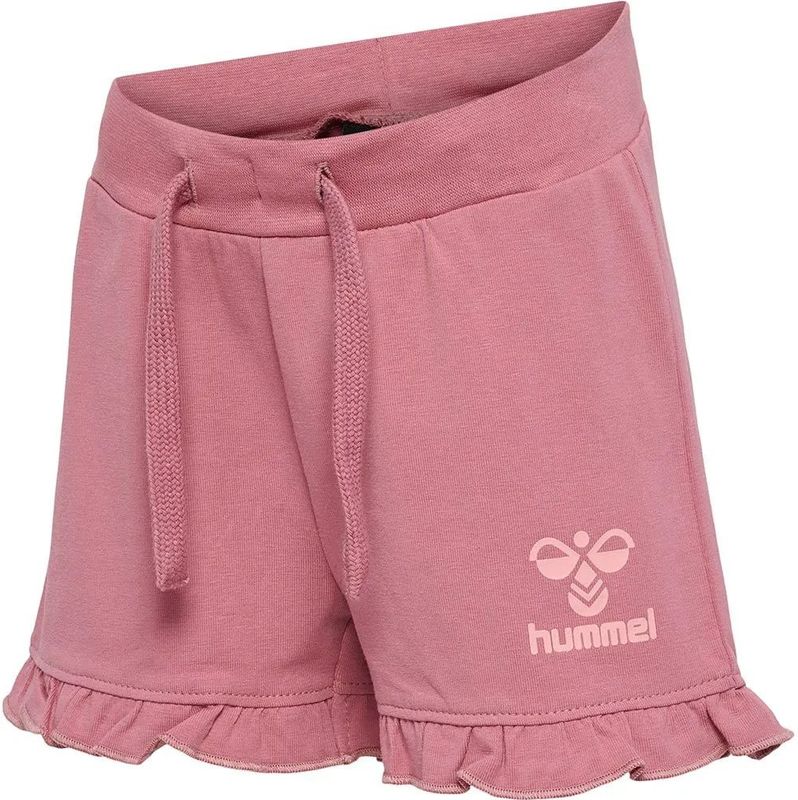 hummel - hmlTALYA RUFFLE SHORTS - Korte Broek - Bumblebee® Logo - Jersey Stof