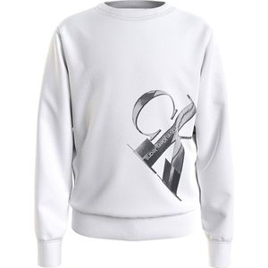 Calvin Klein Jeans Hyper Real Monogram Sweatshirt Wit 8 Years Jongen