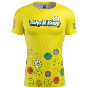 Otso Smileyworld Easy Short Sleeve T-shirt Geel XL Man