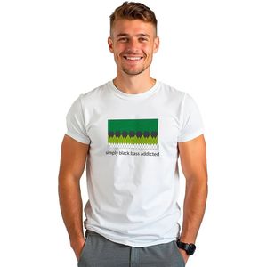 Kruskis Simply Black Bass Addicted Eco T-shirt Met Korte Mouwen