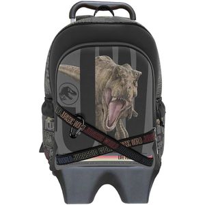 Jurassic World Roar! 43 Cm Trolley Adaptable Backpack Zwart