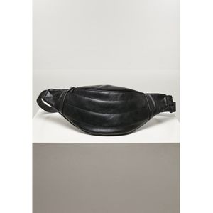 Urban Classics Puffer Imitation Leather Shoulder Waist Bag Zwart
