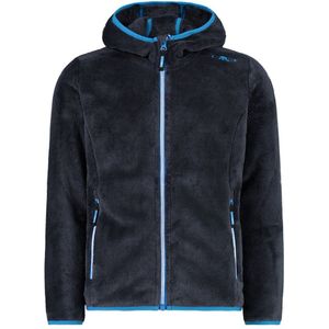 CMP - 38P1455 Fleece Met Kap - Jack - Zwart - 100% Polyester