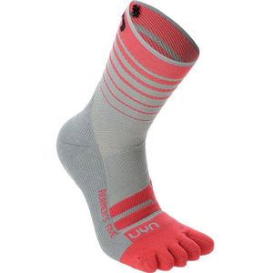 UYN - Runner's Five Socks - Lichtgrijs/Pink - Sportsokken