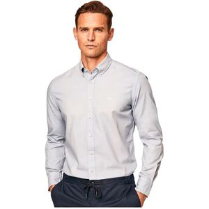 Hackett Garment Dyed Oxford Overhemd Met Lange Mouwen